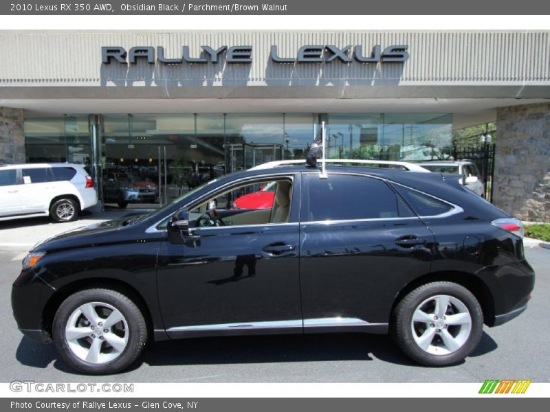 Obsidian Black / Parchment/Brown Walnut 2010 Lexus RX 350 AWD