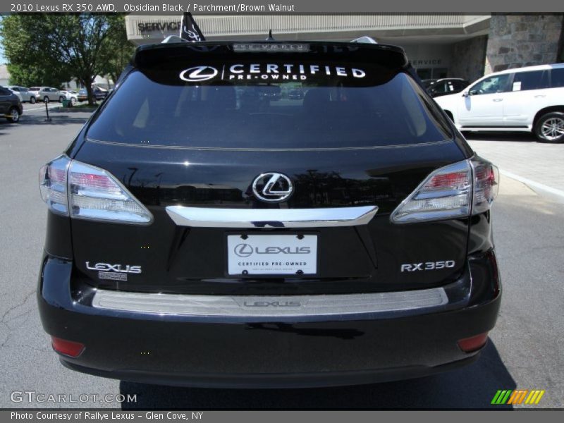 Obsidian Black / Parchment/Brown Walnut 2010 Lexus RX 350 AWD