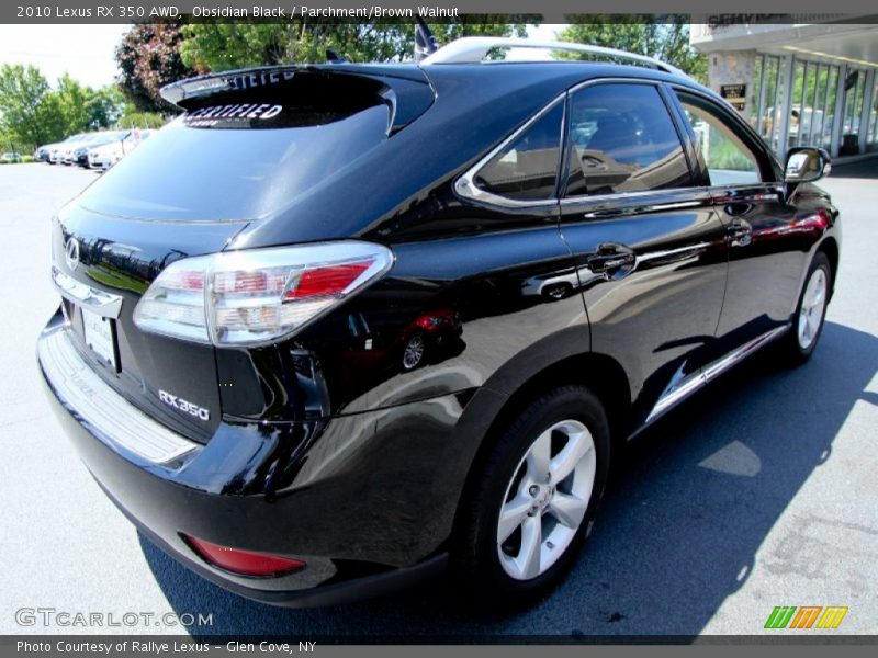 Obsidian Black / Parchment/Brown Walnut 2010 Lexus RX 350 AWD