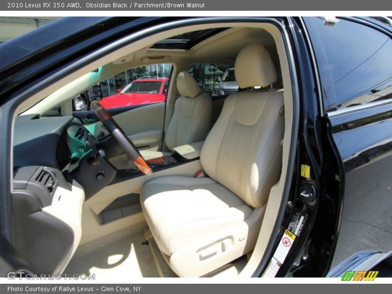 Obsidian Black / Parchment/Brown Walnut 2010 Lexus RX 350 AWD
