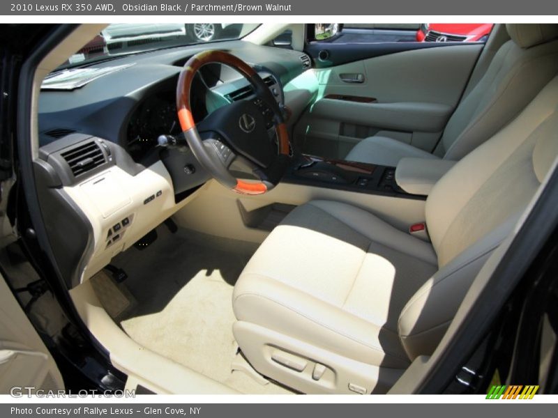 Obsidian Black / Parchment/Brown Walnut 2010 Lexus RX 350 AWD