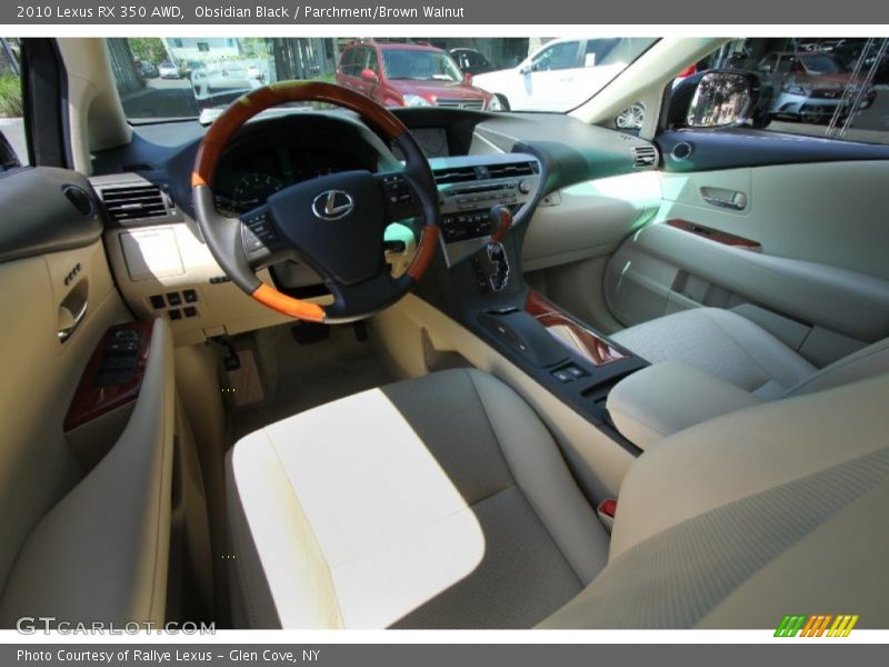 Obsidian Black / Parchment/Brown Walnut 2010 Lexus RX 350 AWD