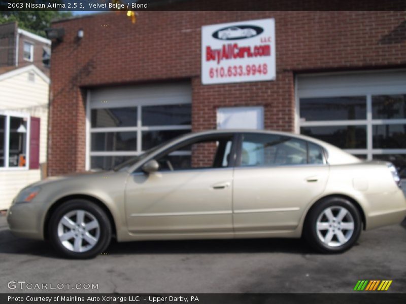 Velvet Beige / Blond 2003 Nissan Altima 2.5 S