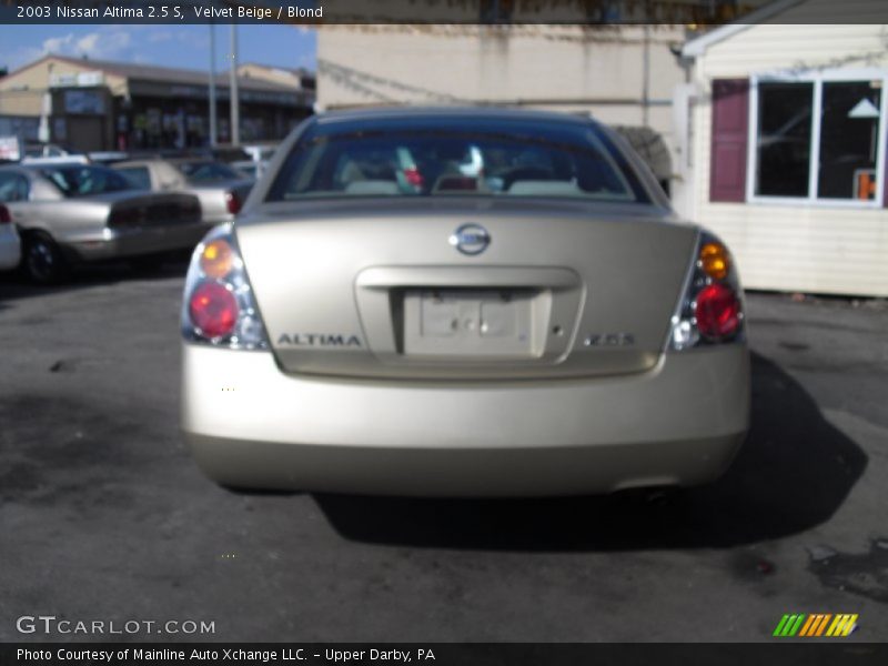 Velvet Beige / Blond 2003 Nissan Altima 2.5 S