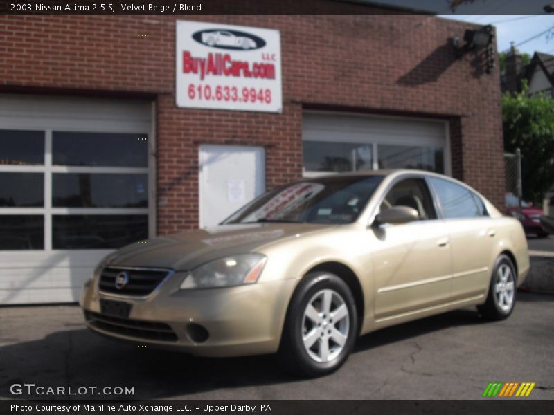 Velvet Beige / Blond 2003 Nissan Altima 2.5 S