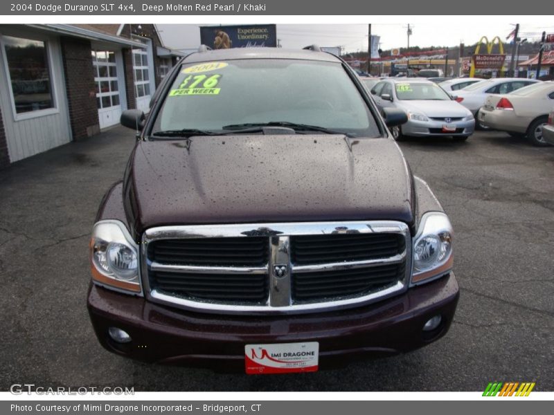 Deep Molten Red Pearl / Khaki 2004 Dodge Durango SLT 4x4