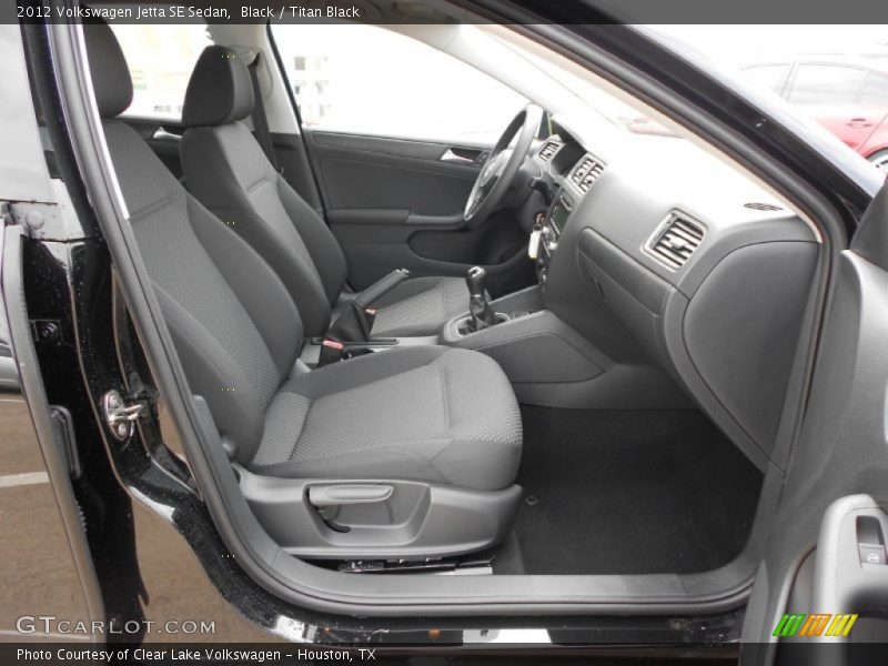 Black / Titan Black 2012 Volkswagen Jetta SE Sedan