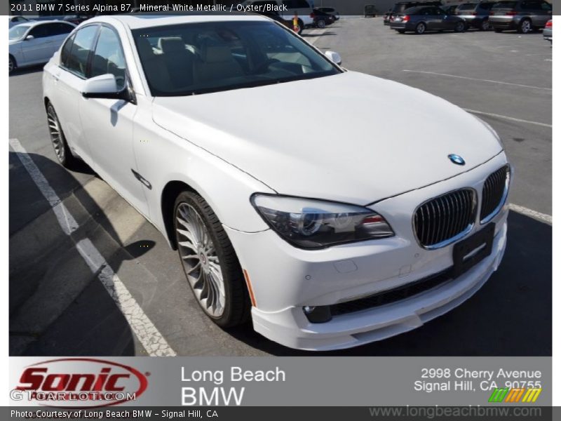 Mineral White Metallic / Oyster/Black 2011 BMW 7 Series Alpina B7