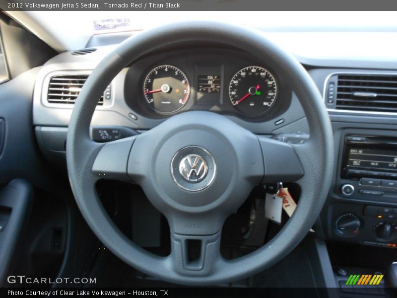 Tornado Red / Titan Black 2012 Volkswagen Jetta S Sedan