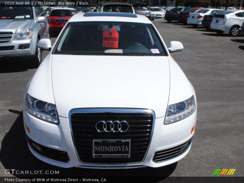 Ibis White / Black 2010 Audi A6 3.2 FSI Sedan