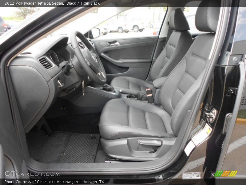 Black / Titan Black 2012 Volkswagen Jetta SE Sedan