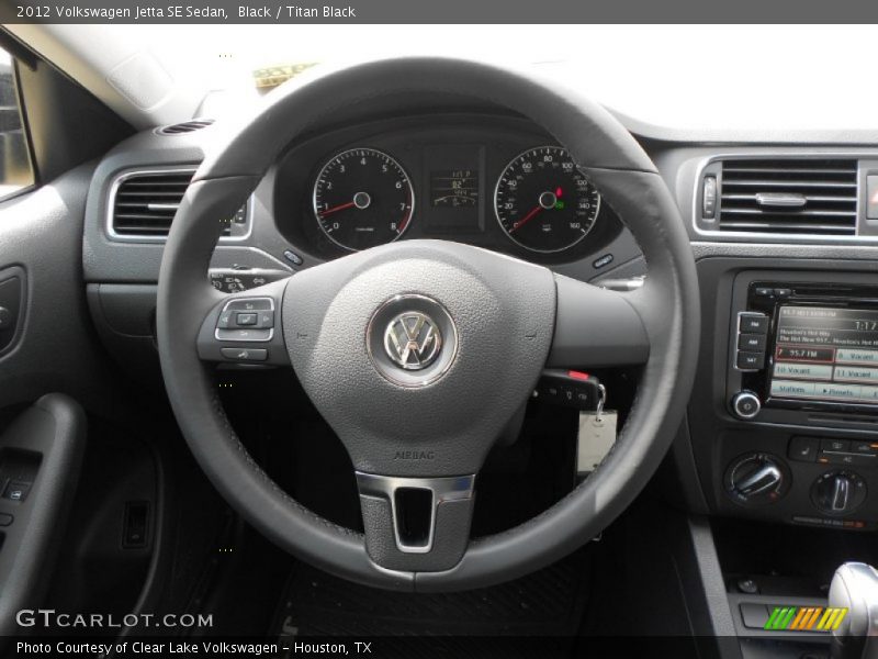 Black / Titan Black 2012 Volkswagen Jetta SE Sedan