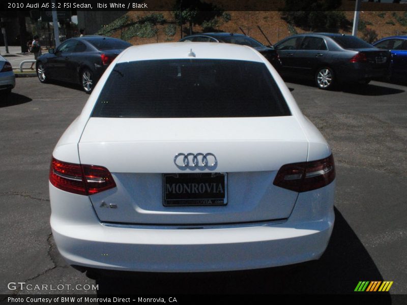 Ibis White / Black 2010 Audi A6 3.2 FSI Sedan