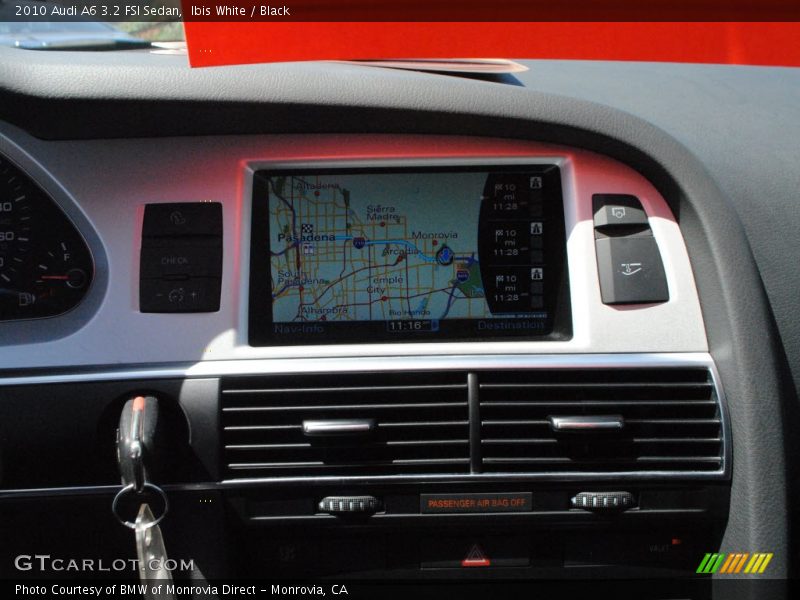 Ibis White / Black 2010 Audi A6 3.2 FSI Sedan