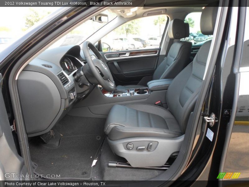  2012 Touareg TDI Lux 4XMotion Black Anthracite Interior