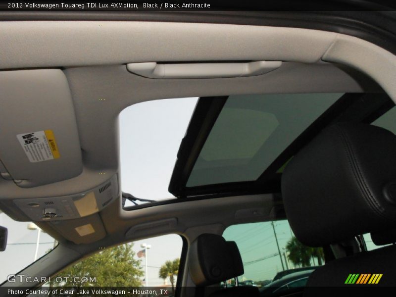 Sunroof of 2012 Touareg TDI Lux 4XMotion