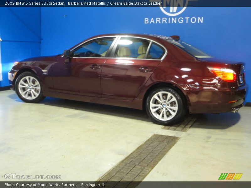 Barbera Red Metallic / Cream Beige Dakota Leather 2009 BMW 5 Series 535xi Sedan