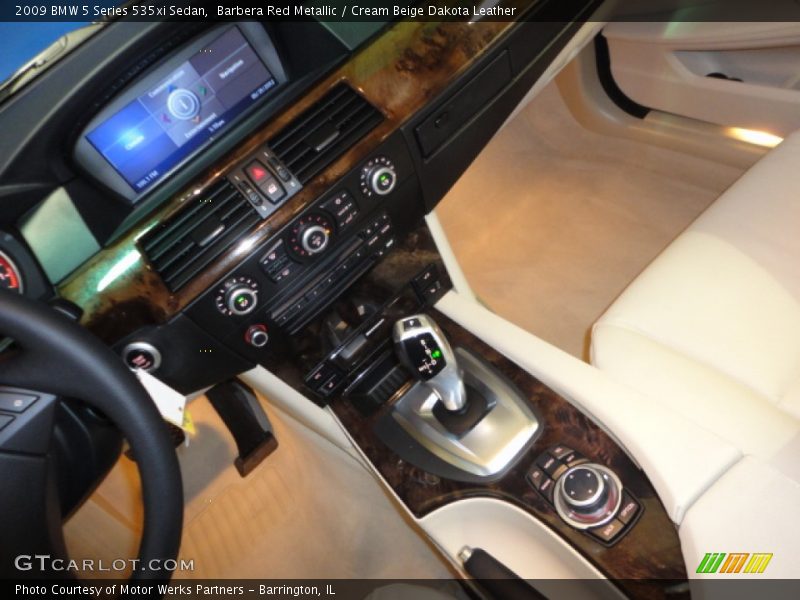 Barbera Red Metallic / Cream Beige Dakota Leather 2009 BMW 5 Series 535xi Sedan