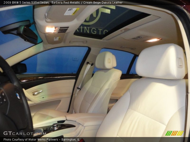 Barbera Red Metallic / Cream Beige Dakota Leather 2009 BMW 5 Series 535xi Sedan
