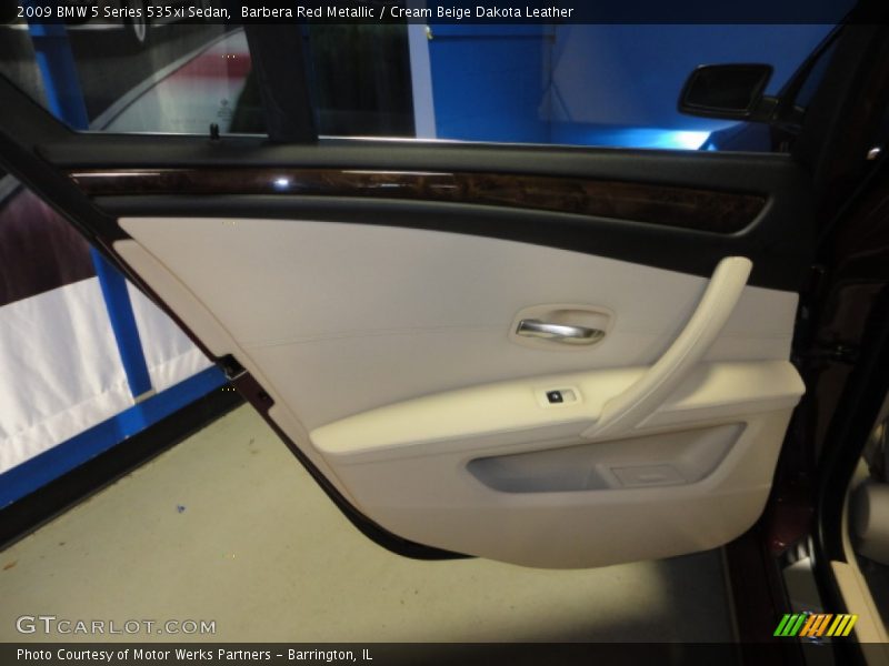 Barbera Red Metallic / Cream Beige Dakota Leather 2009 BMW 5 Series 535xi Sedan