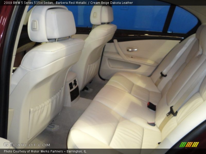 Barbera Red Metallic / Cream Beige Dakota Leather 2009 BMW 5 Series 535xi Sedan