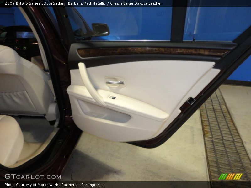 Barbera Red Metallic / Cream Beige Dakota Leather 2009 BMW 5 Series 535xi Sedan