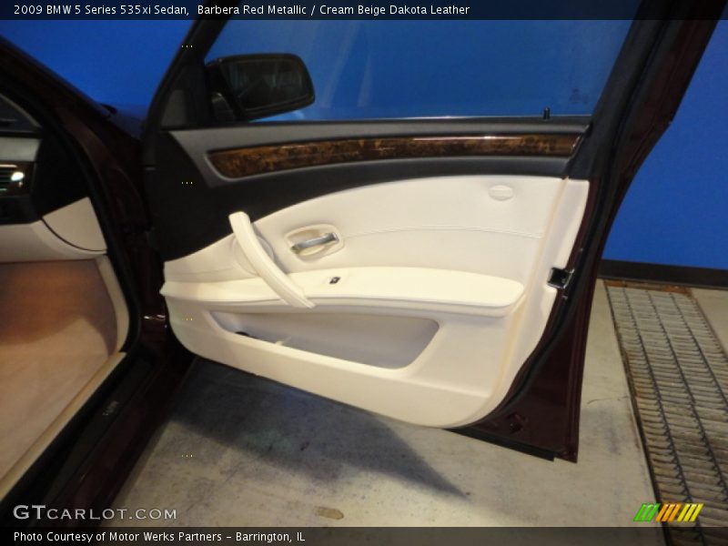 Barbera Red Metallic / Cream Beige Dakota Leather 2009 BMW 5 Series 535xi Sedan