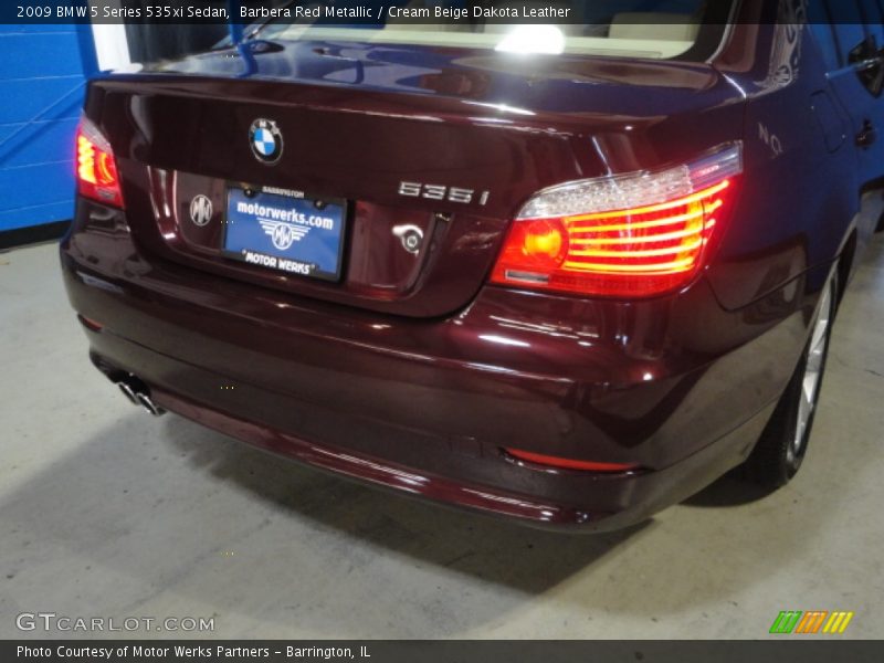 Barbera Red Metallic / Cream Beige Dakota Leather 2009 BMW 5 Series 535xi Sedan