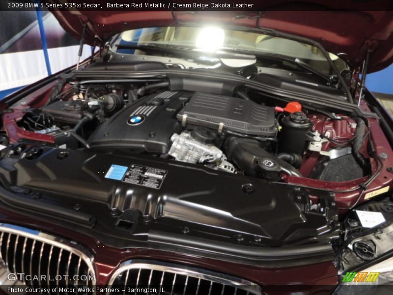 Barbera Red Metallic / Cream Beige Dakota Leather 2009 BMW 5 Series 535xi Sedan