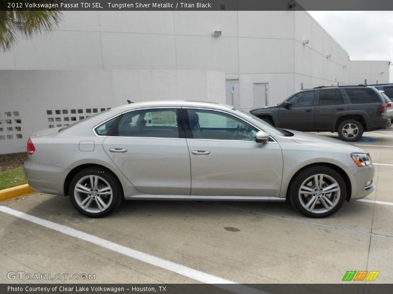 Tungsten Silver Metallic / Titan Black 2012 Volkswagen Passat TDI SEL