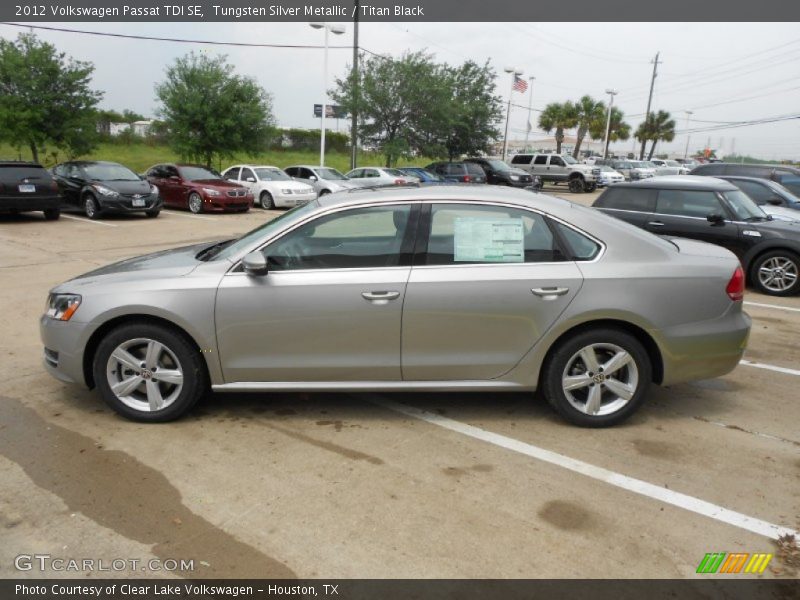 Tungsten Silver Metallic / Titan Black 2012 Volkswagen Passat TDI SE