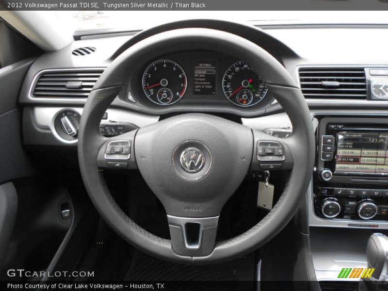Tungsten Silver Metallic / Titan Black 2012 Volkswagen Passat TDI SE
