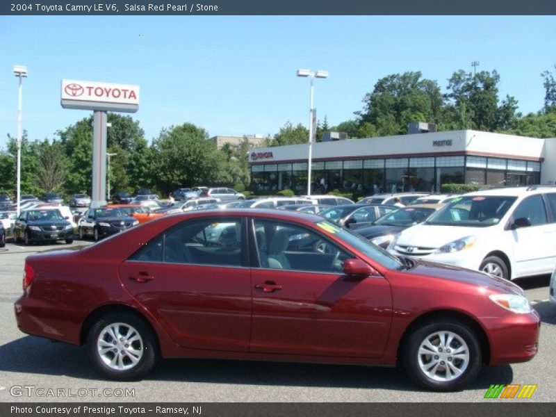 Salsa Red Pearl / Stone 2004 Toyota Camry LE V6