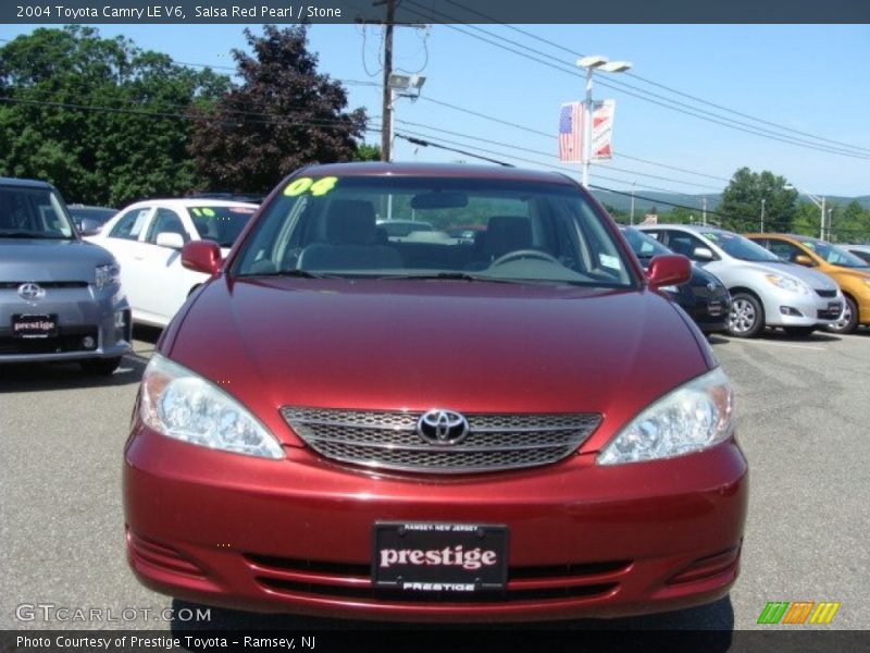 Salsa Red Pearl / Stone 2004 Toyota Camry LE V6
