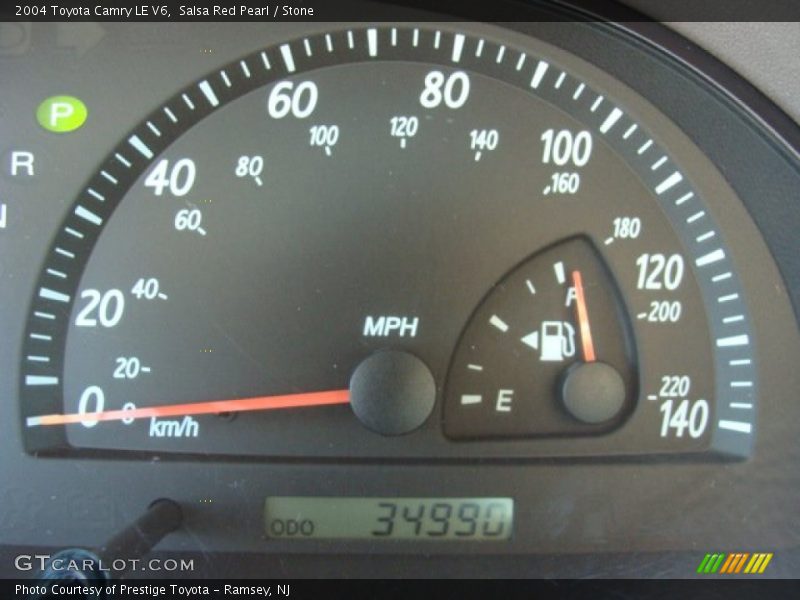 Salsa Red Pearl / Stone 2004 Toyota Camry LE V6