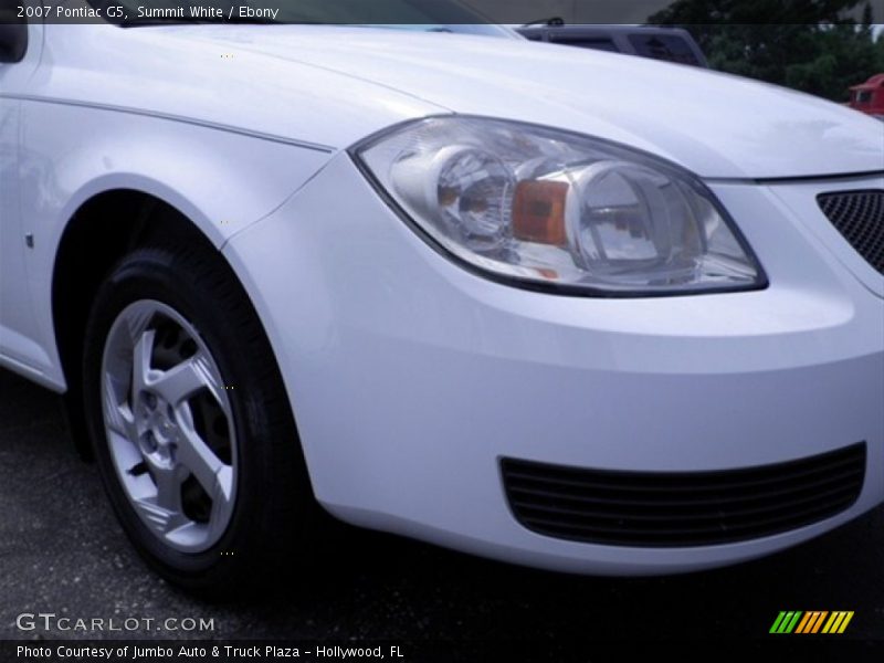 Summit White / Ebony 2007 Pontiac G5