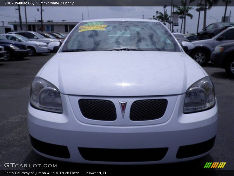 Summit White / Ebony 2007 Pontiac G5