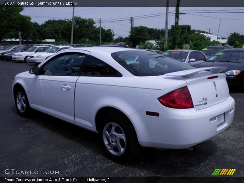 Summit White / Ebony 2007 Pontiac G5