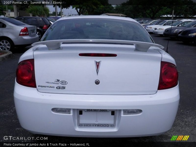 Summit White / Ebony 2007 Pontiac G5