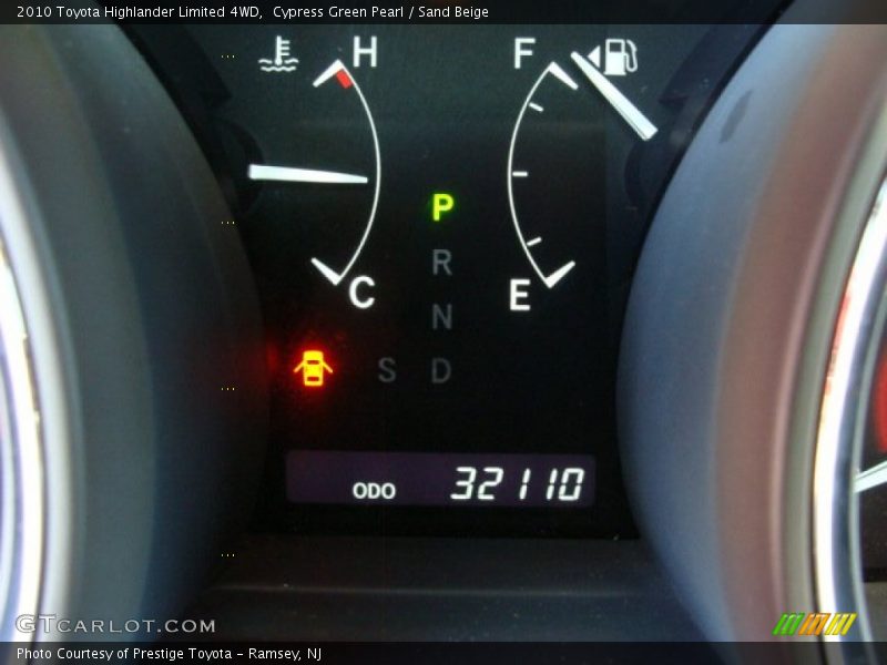 Cypress Green Pearl / Sand Beige 2010 Toyota Highlander Limited 4WD