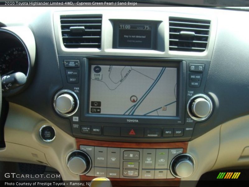 Cypress Green Pearl / Sand Beige 2010 Toyota Highlander Limited 4WD
