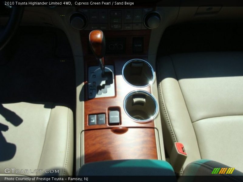 Cypress Green Pearl / Sand Beige 2010 Toyota Highlander Limited 4WD