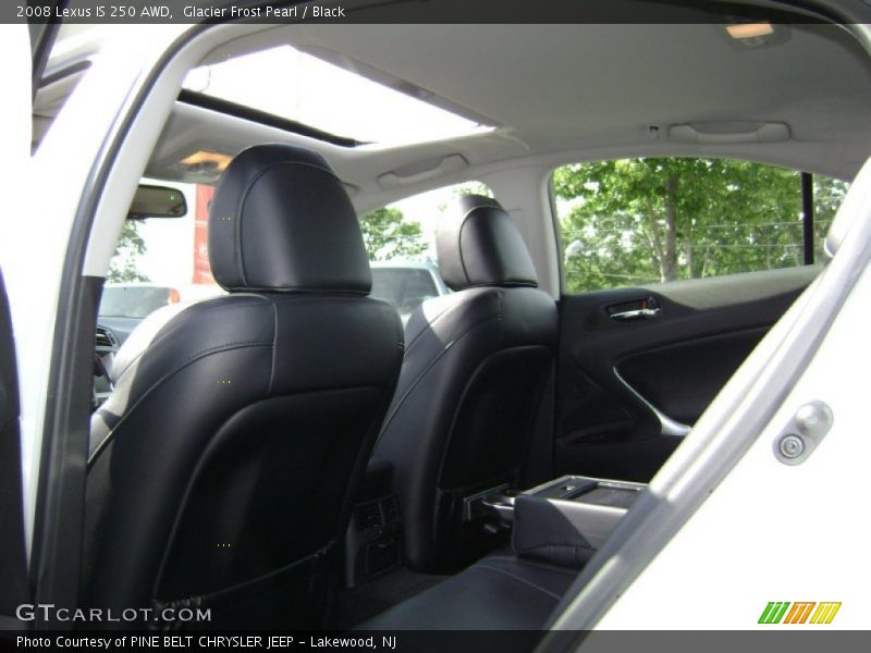 Glacier Frost Pearl / Black 2008 Lexus IS 250 AWD