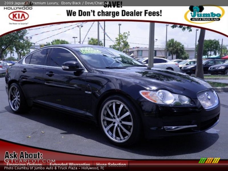 Ebony Black / Dove/Charcoal 2009 Jaguar XF Premium Luxury