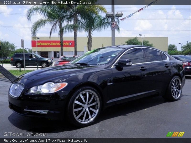 Ebony Black / Dove/Charcoal 2009 Jaguar XF Premium Luxury