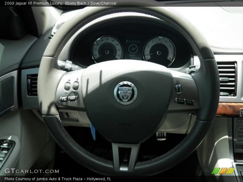 Ebony Black / Dove/Charcoal 2009 Jaguar XF Premium Luxury