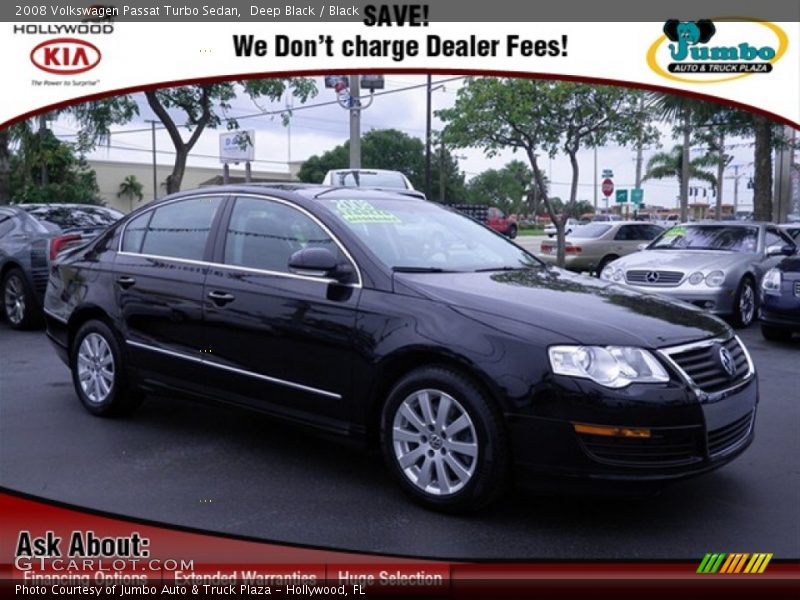 Deep Black / Black 2008 Volkswagen Passat Turbo Sedan
