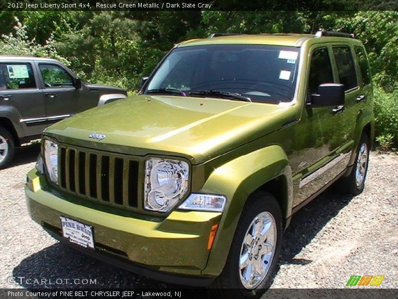 Rescue Green Metallic / Dark Slate Gray 2012 Jeep Liberty Sport 4x4