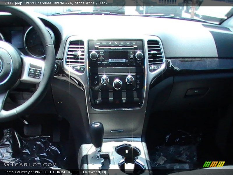 Stone White / Black 2012 Jeep Grand Cherokee Laredo 4x4