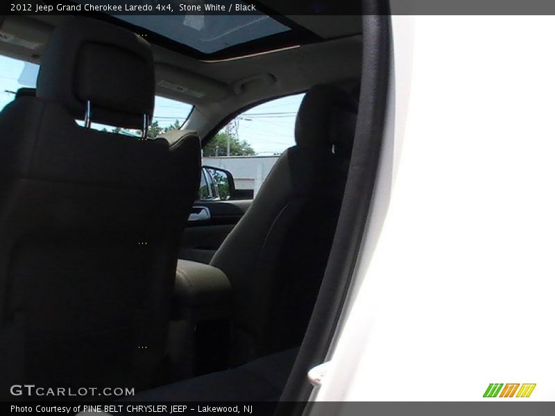 Stone White / Black 2012 Jeep Grand Cherokee Laredo 4x4